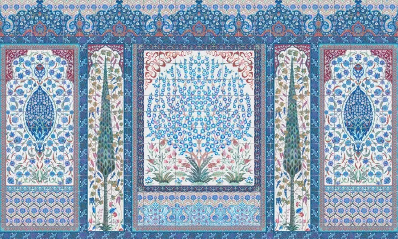 Обои для стен Affresco Панно Цветариум Arabian magic Color 1