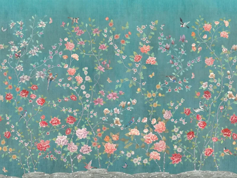 Обои для стен Affresco Панно Цветариум Chinese garden Color 1