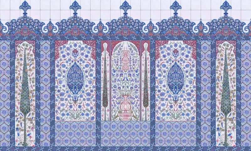 Обои для стен Affresco Панно Цветариум Fairy tale Color 2