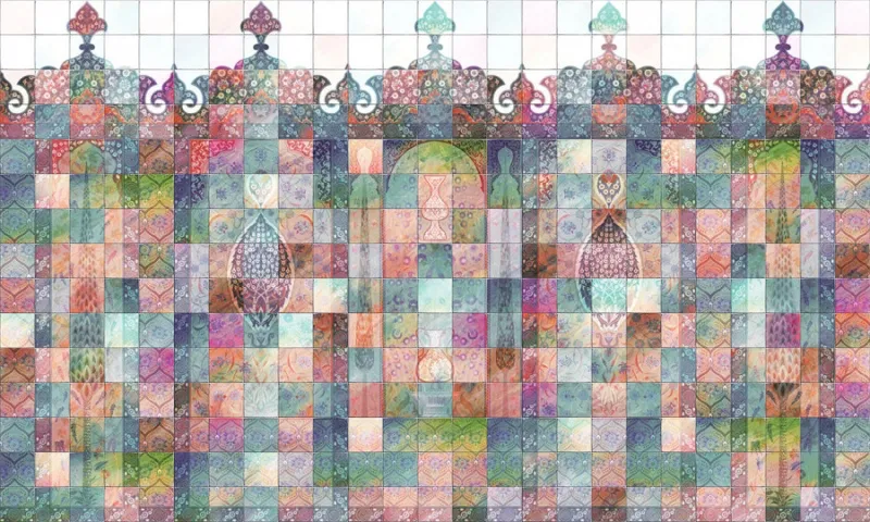 Обои для стен Affresco Панно Цветариум Fairy tale Color 3