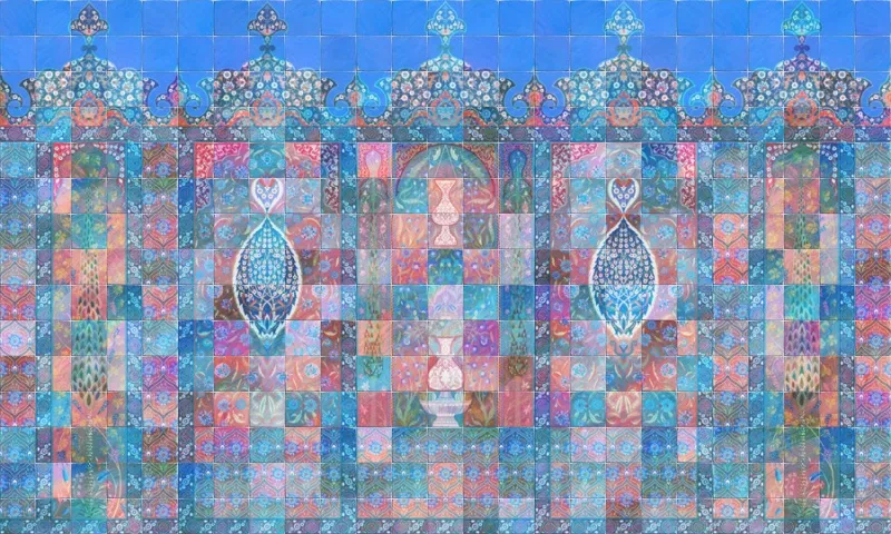 Обои для стен Affresco Панно Цветариум Fairy tale Color 4