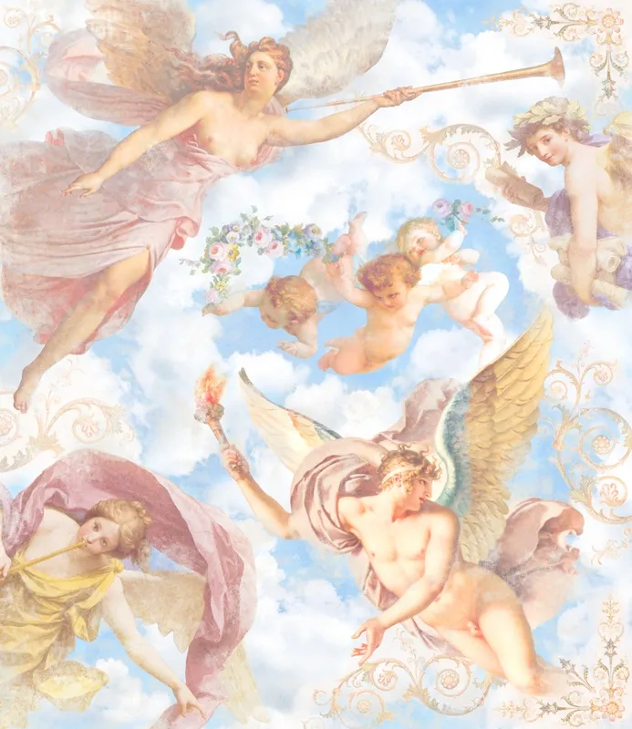 Обои для стен Affresco Сюжеты для потолков Aff9166