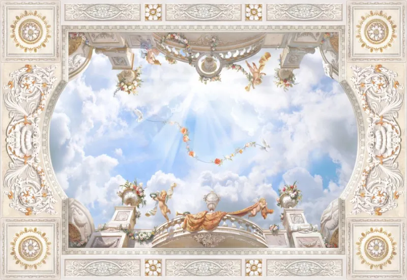 Обои для стен Affresco Сюжеты для потолков Aff9167