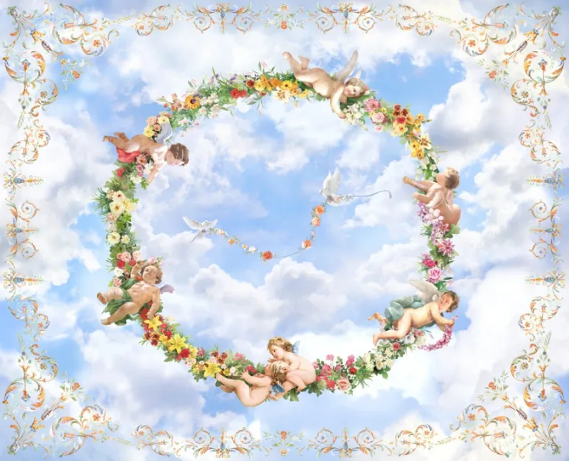 Обои для стен Affresco Сюжеты для потолков Aff9169