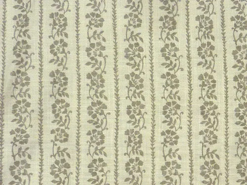 Ткань Titley and Marr Printed Patterns Collection Floral-Stripe-01-French-Grey