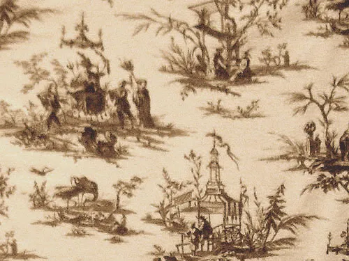 Ткань Titley and Marr Toile Collection Pavilion-02-Teak