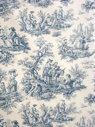 Ткань Titley and Marr Toile Collection Provence-04-Cornflower