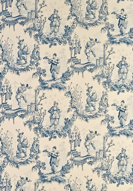 Ткань Lewis & Wood Toile De Jouy & Damask LW_Chinese Toile