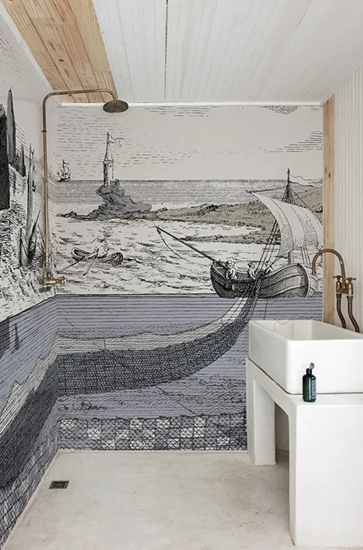 Обои для стен Wall&Deco 2018 Wet System MOBILIS-IN-MOBILI-WS