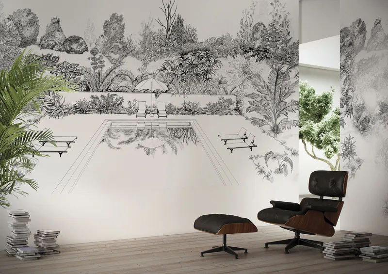 Обои для стен Glamora Natural Forms LA-PISCINE-NF