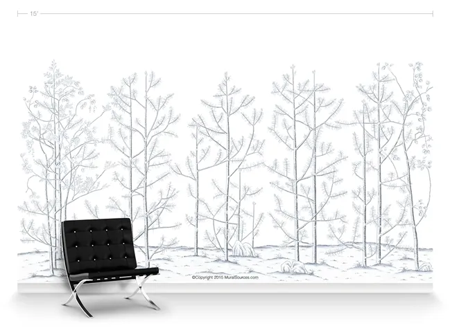 Обои для стен MuralSources Chinoiserie murals CH-019-WH1-00-2T