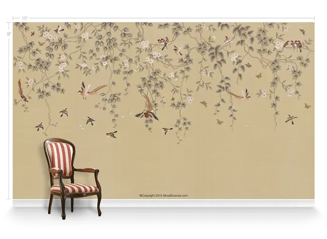 Обои для стен MuralSources Chinoiserie murals CH-025-TN1-00-2T