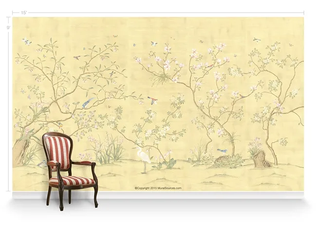 Обои для стен MuralSources Chinoiserie murals CH-080-YW1-00-2T
