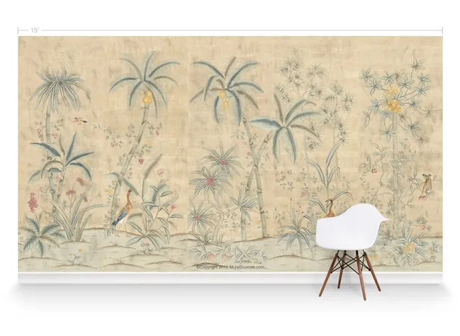 Обои для стен MuralSources Chinoiserie murals CH-111-BG1-2T