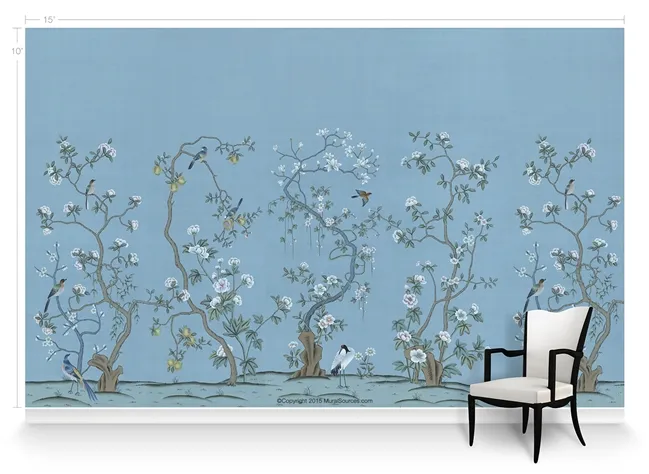 Обои для стен MuralSources Chinoiserie murals CH-120-BL1-00-2T