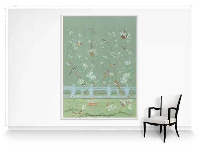 Обои для стен MuralSources Chinoiserie murals CH-125-AD-2T