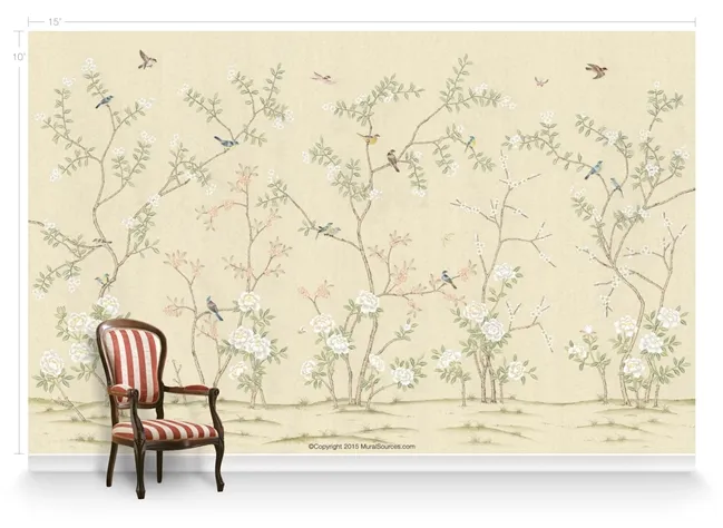 Обои для стен MuralSources Chinoiserie murals CH-150-CR1-00-2T