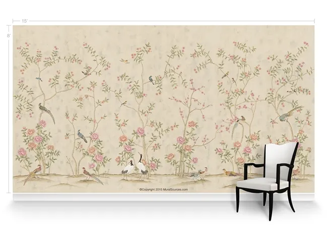 Обои для стен MuralSources Chinoiserie murals CH-150-FR1-00-2T