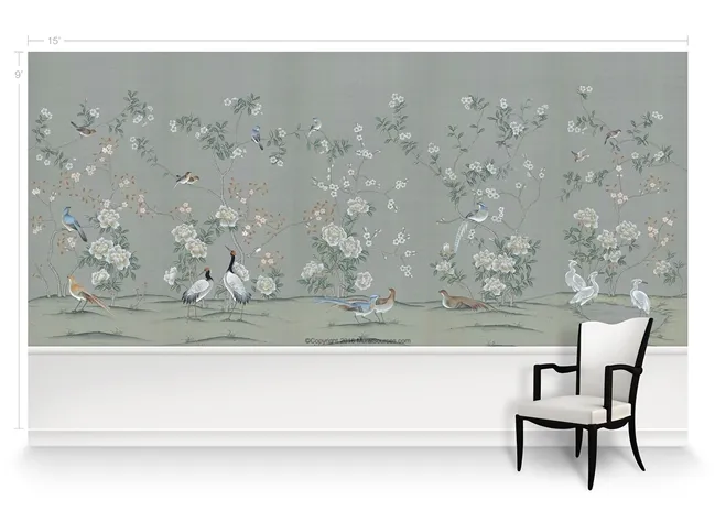 Обои для стен MuralSources Chinoiserie murals CH-150-GN2-00-2T