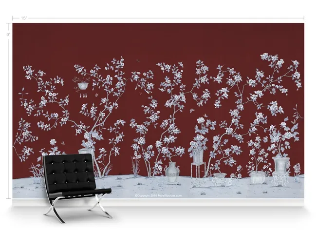 Обои для стен MuralSources Chinoiserie murals CH-199-PC-2T