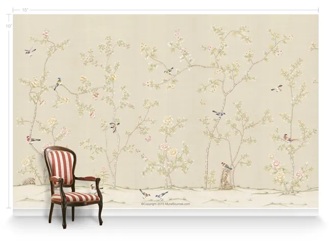 Обои для стен MuralSources Chinoiserie murals CH-205-TP1-00-2T