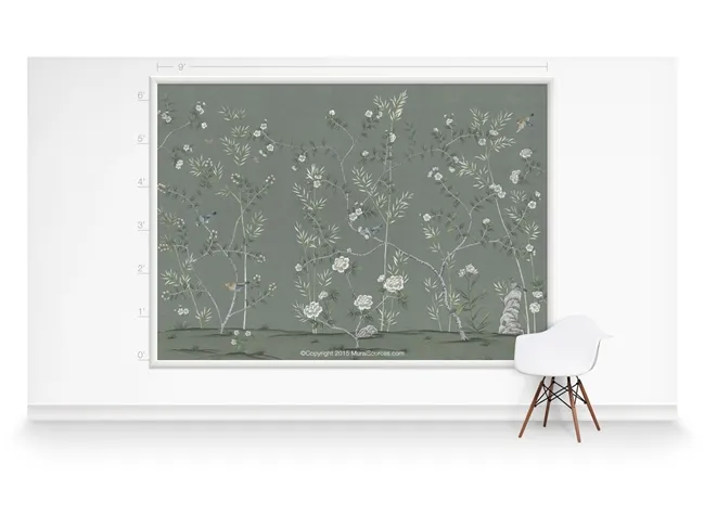 Обои для стен MuralSources Chinoiserie murals CH-212-GN1-00-2T