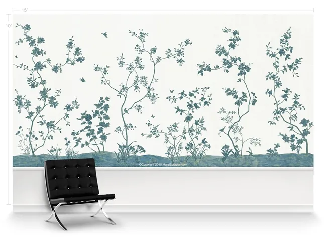 Обои для стен MuralSources Chinoiserie murals CH-215-CW-2T