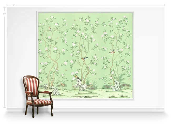 Обои для стен MuralSources Chinoiserie murals CH-350-GN1-00-2T