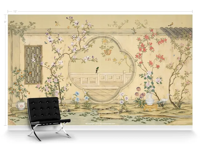 Обои для стен MuralSources Chinoiserie murals CH-518-EG-2T