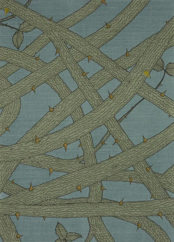 Ткань Abigail Edwards Abigail’s first fabrics collection Brambleweb Linen Union Fabric Dusk