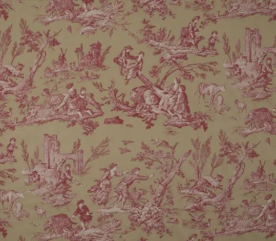 Ткань Marvic Textiles Toile Proposals III 6204-1 Red-Beige
