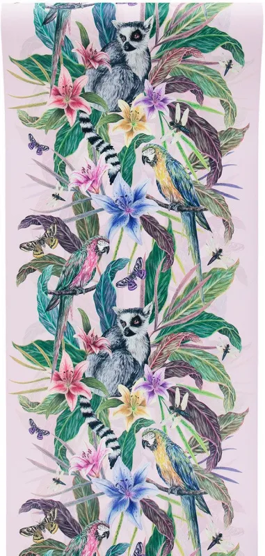 Обои для стен Graduate Collection Graduate Wallpapers lemur_wallpaper_pink