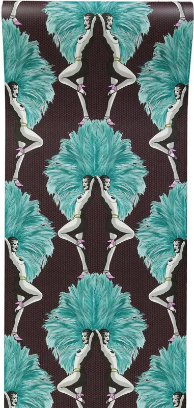 Обои для стен Graduate Collection Graduate Wallpapers show-girls-wallpaper-blue