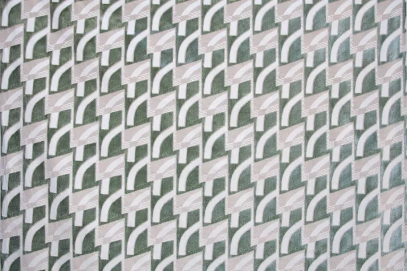 Ткань Luigi Bevilacqua Бархат Bacchetta Goteborg-verde-beige-chiaro