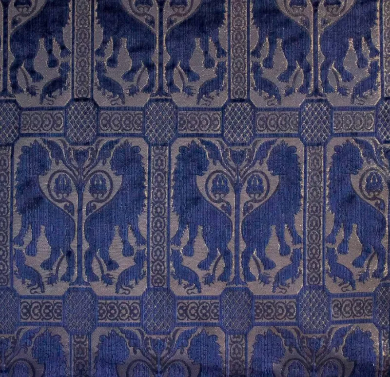 Ткань Luigi Bevilacqua Бархат Bacchetta Leoni-Bizantini-32173