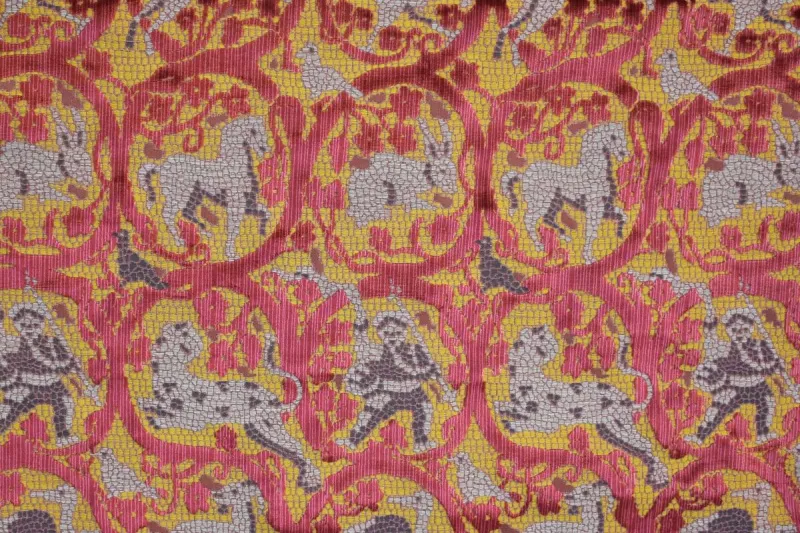 Ткань Luigi Bevilacqua Бархат Bacchetta Mosaico-400-3587S