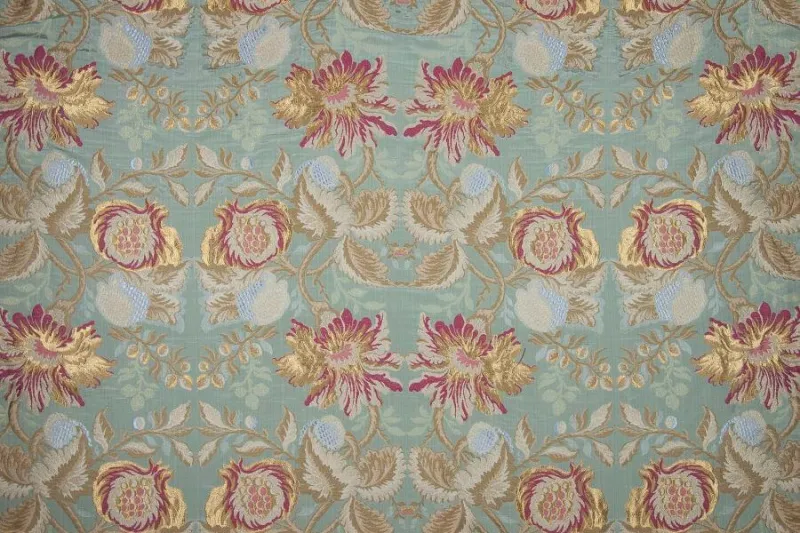 Ткань Luigi Bevilacqua Лампас Lampasso-Melograno-giada