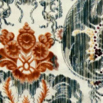 Ткань Luigi Bevilacqua Многоцветный бархат Fioroni-030-30771-fondo-avo