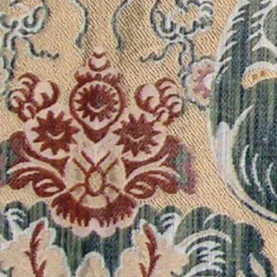 Ткань Luigi Bevilacqua Многоцветный бархат Fioroni-031-30771-fondo-cha