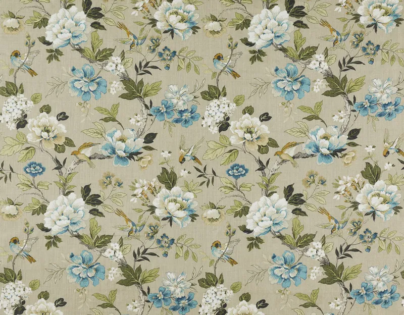 Обои для стен The Design Archives Bespoke Wall Coverings Grosvenor-1003-Teal-2