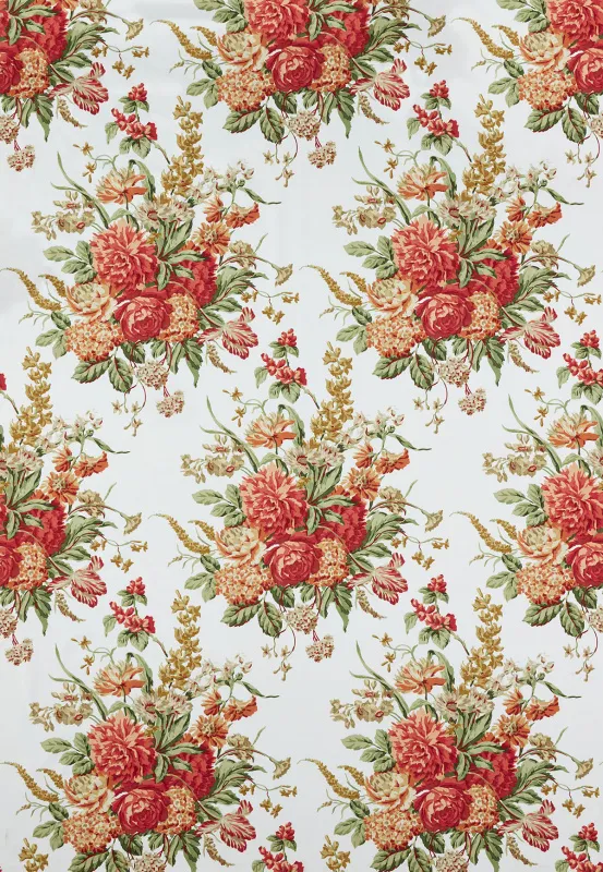 Ткань The Design Archives Archive 1 Cotton & Linen Celeste-1000-Coral-3