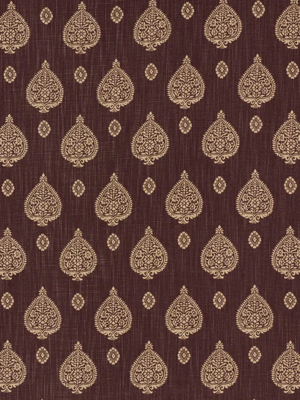 Ткань The Design Archives Archive 1 Cotton & Linen Malaya-1006-Grape-4-1