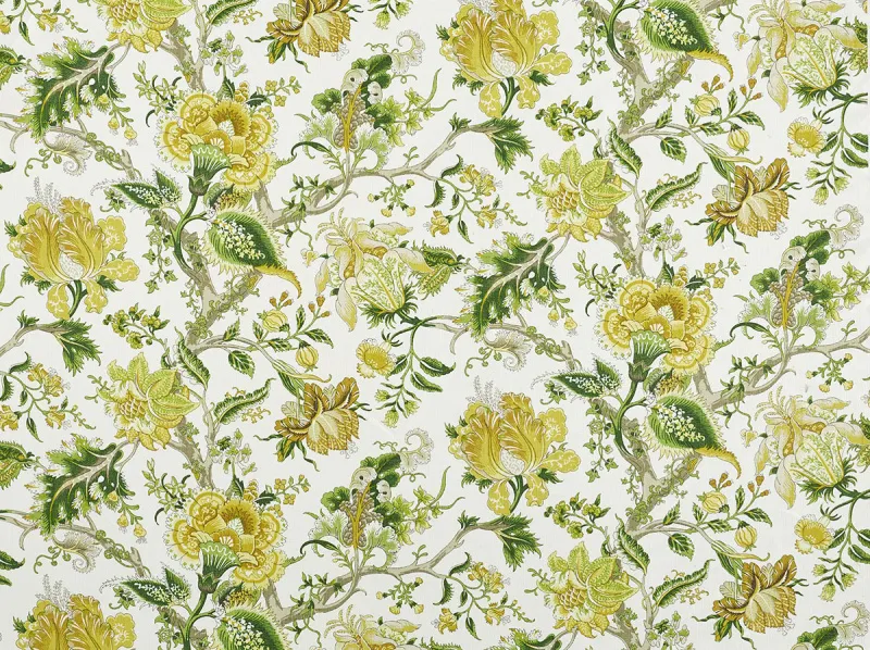 Ткань The Design Archives Archive 1 Cotton & Linen Tree-of-Life-1007-Gold-3