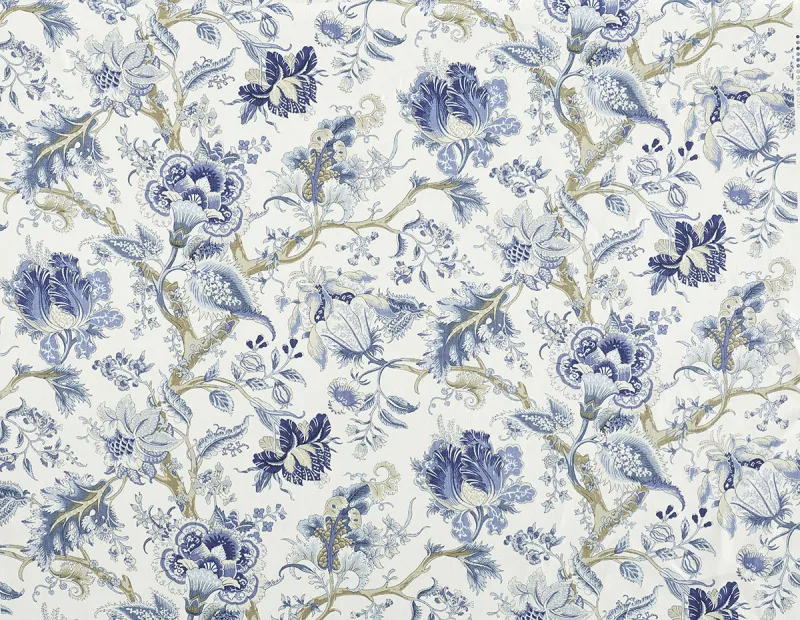 Ткань The Design Archives Archive 1 Cotton & Linen Tree-of-Life-1007-Sky-2