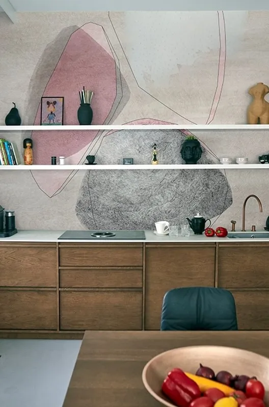 Обои для стен Wall&Deco 2019 Wet System WHERE-IS-THE-LINE