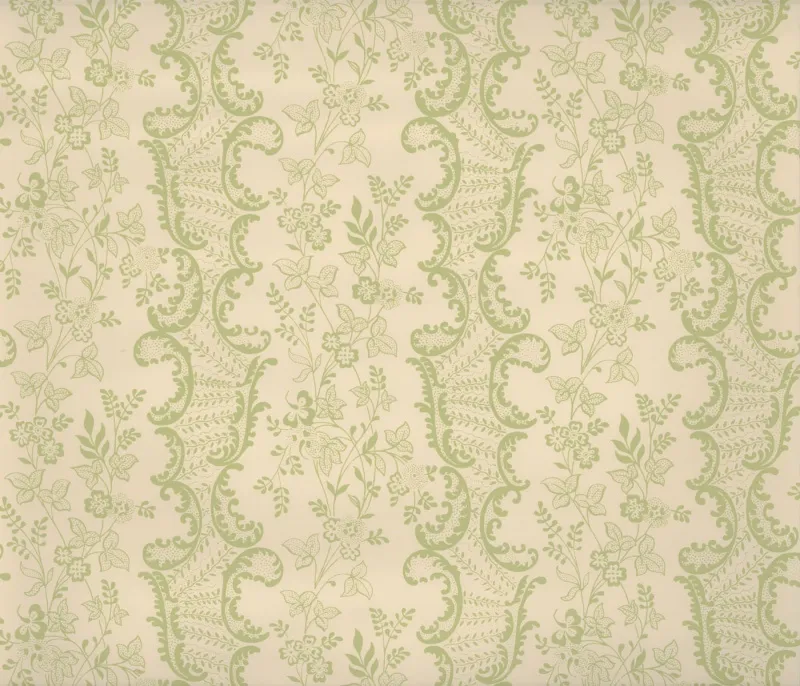 Обои для стен Hamilton Weston Old Paradise Covent-Garden-Floral-8143-Green-Cream