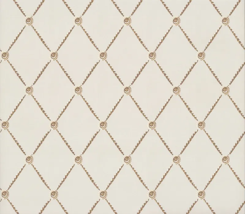Обои для стен Hamilton Weston Old Paradise Edwardian-Trellis-Bronze-on-Grey