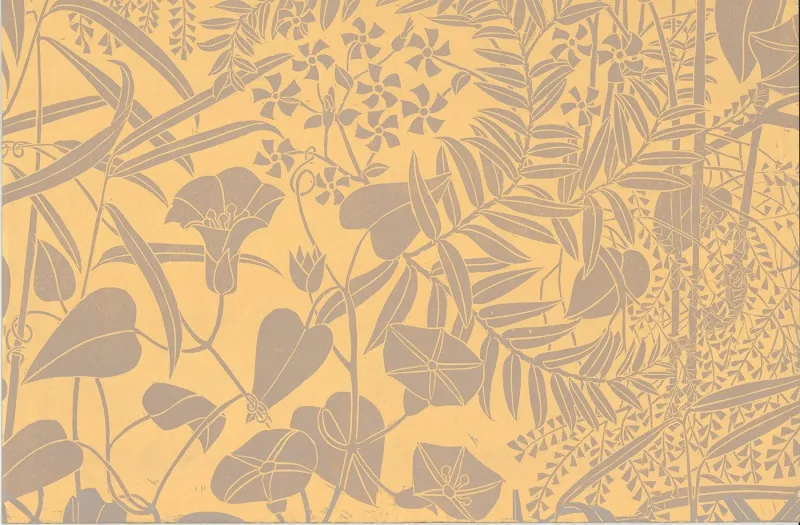 Обои для стен Hamilton Weston The Marthe Armitage wallpapers Bamboo-Taupe-on-Gold-web-ready