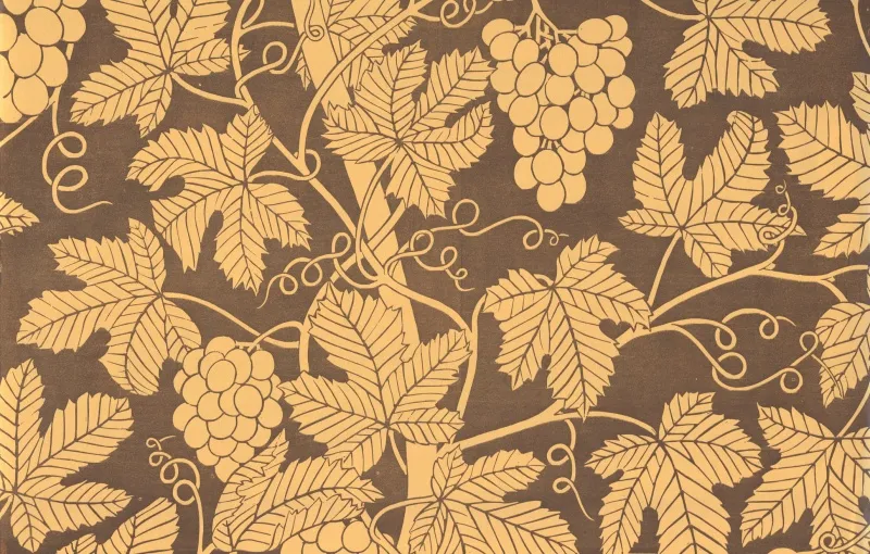 Обои для стен Hamilton Weston The Marthe Armitage wallpapers Grapevine-London-Clay-on-Gold