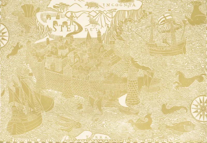 Обои для стен Hamilton Weston The Marthe Armitage wallpapers Island-Lime